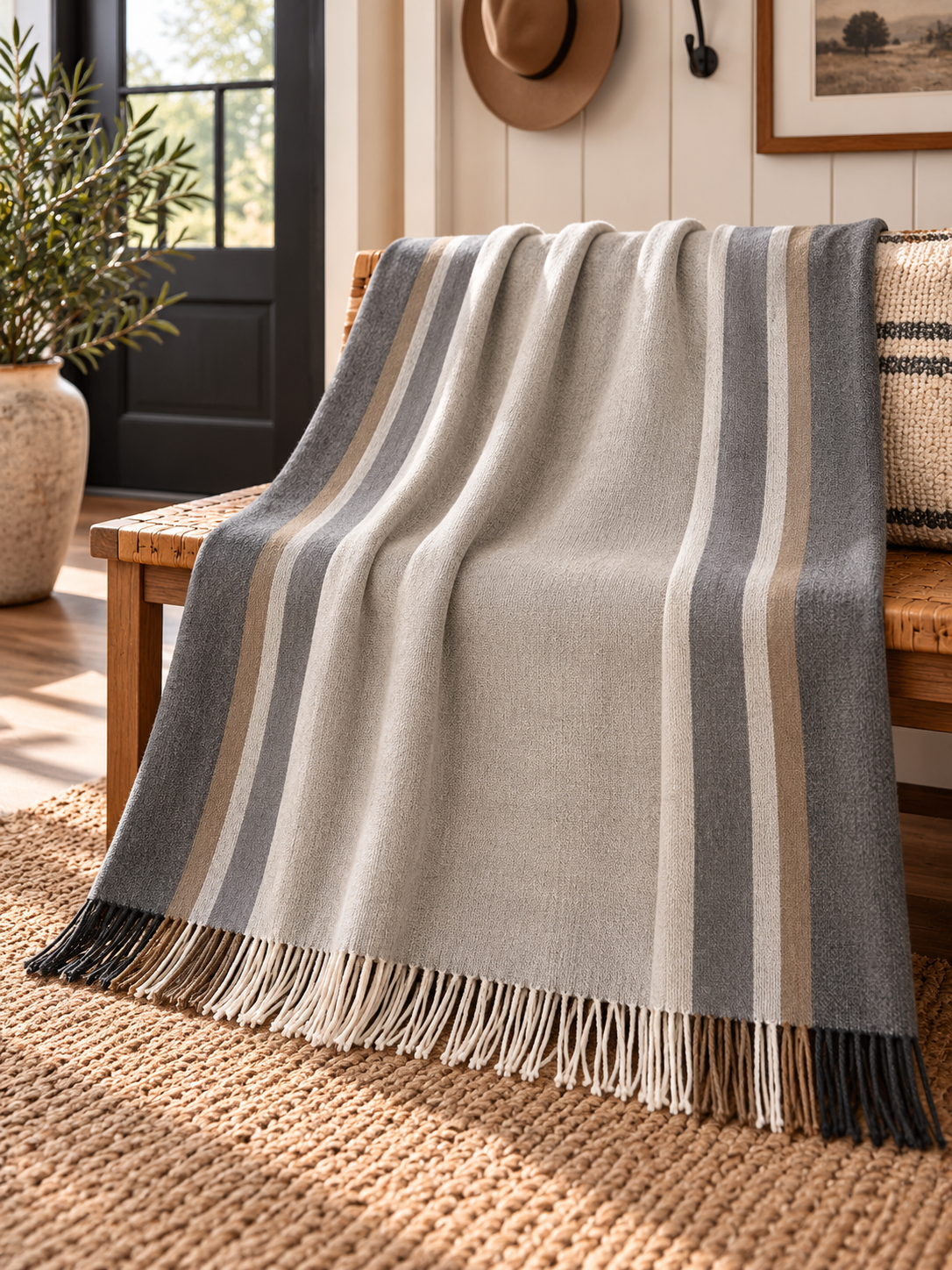 100% Baby Alpaca Throw Blanket