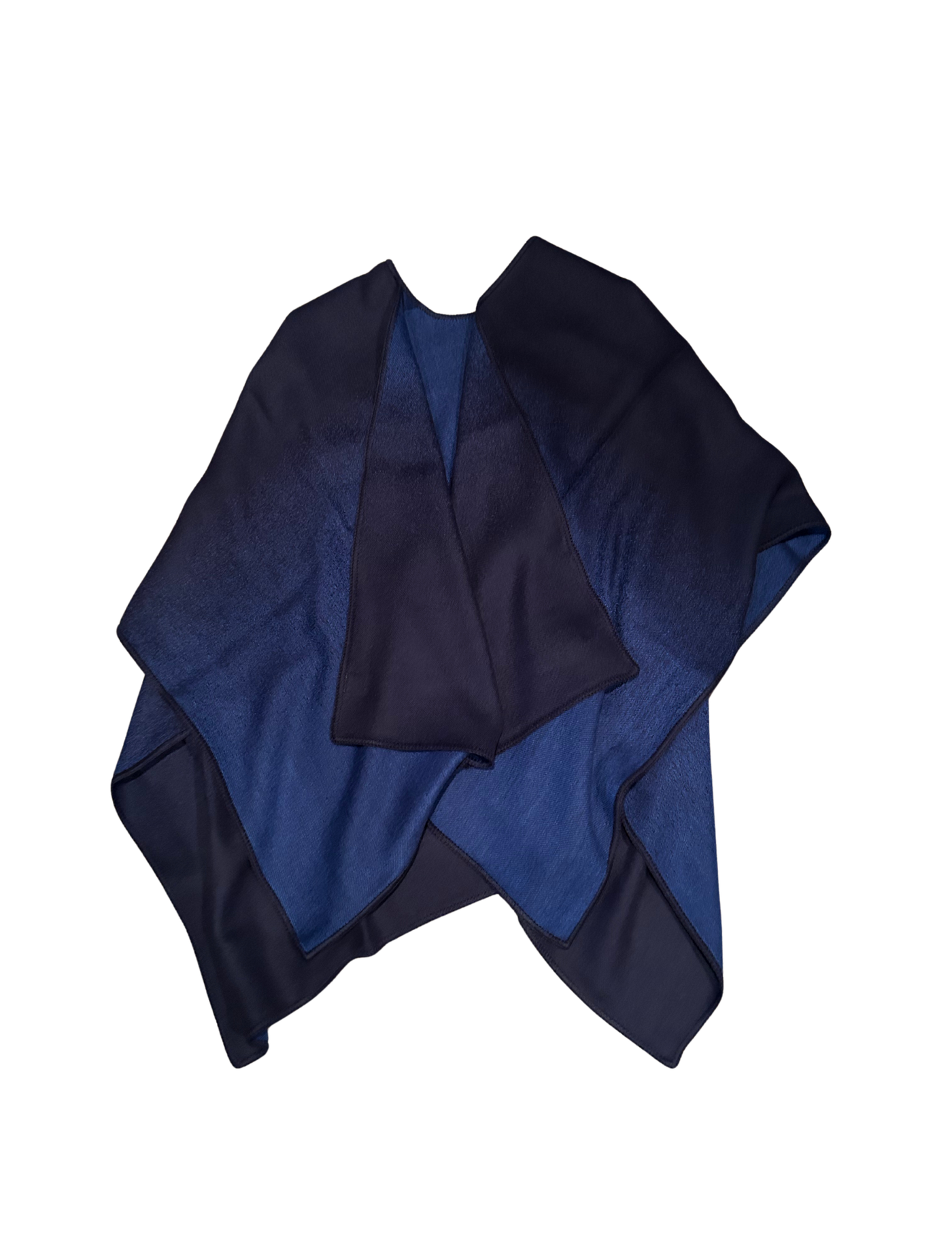 Ombre Reversible Ruana 100%