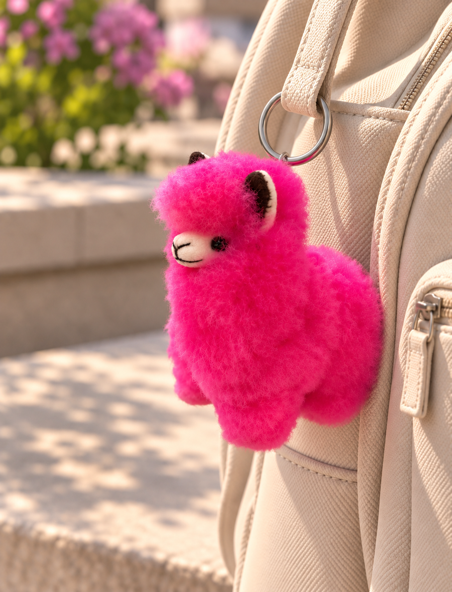 Alpaca Doll 3 Inch Keychain