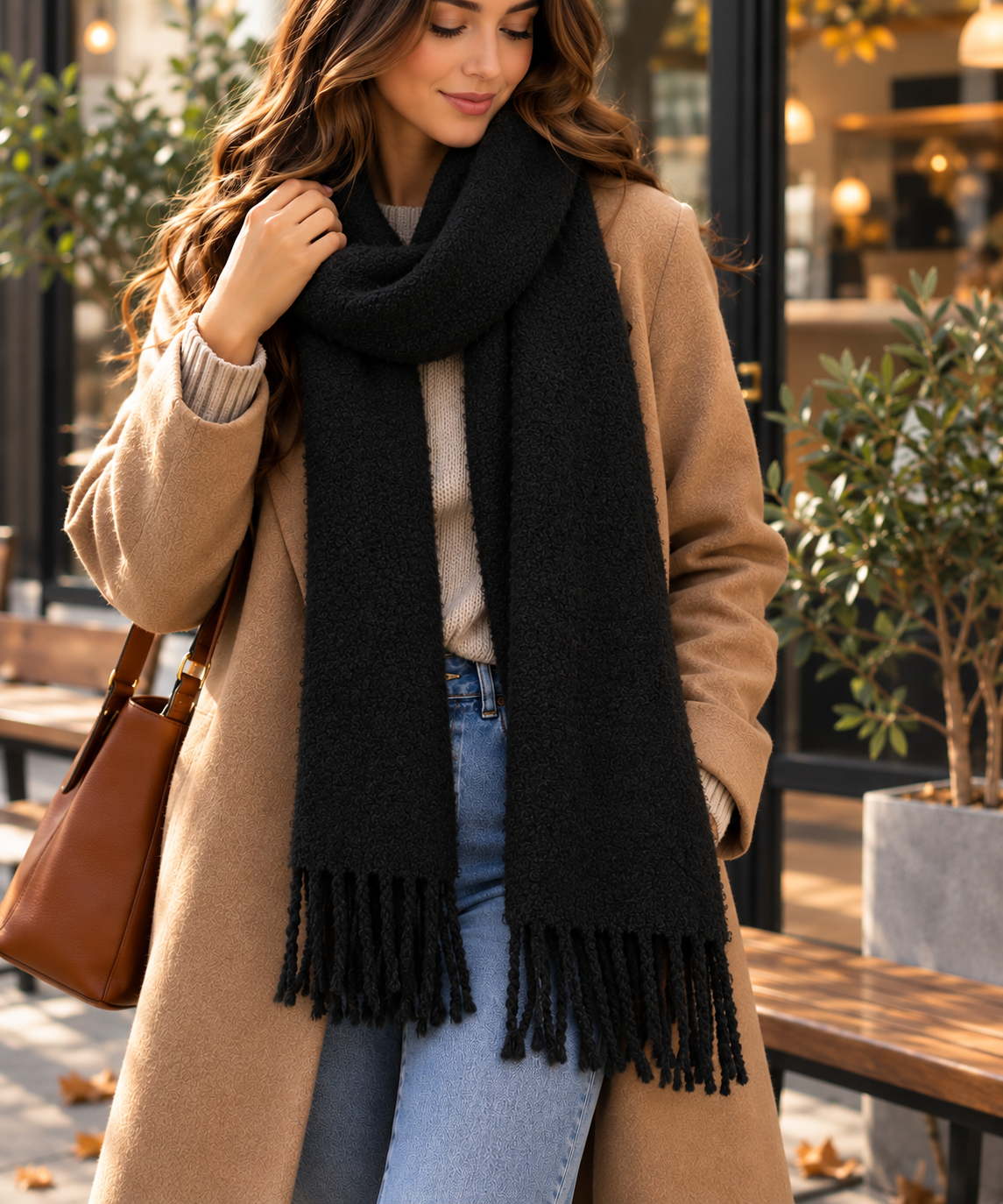 Bouclé 100% Alpaca Scaft