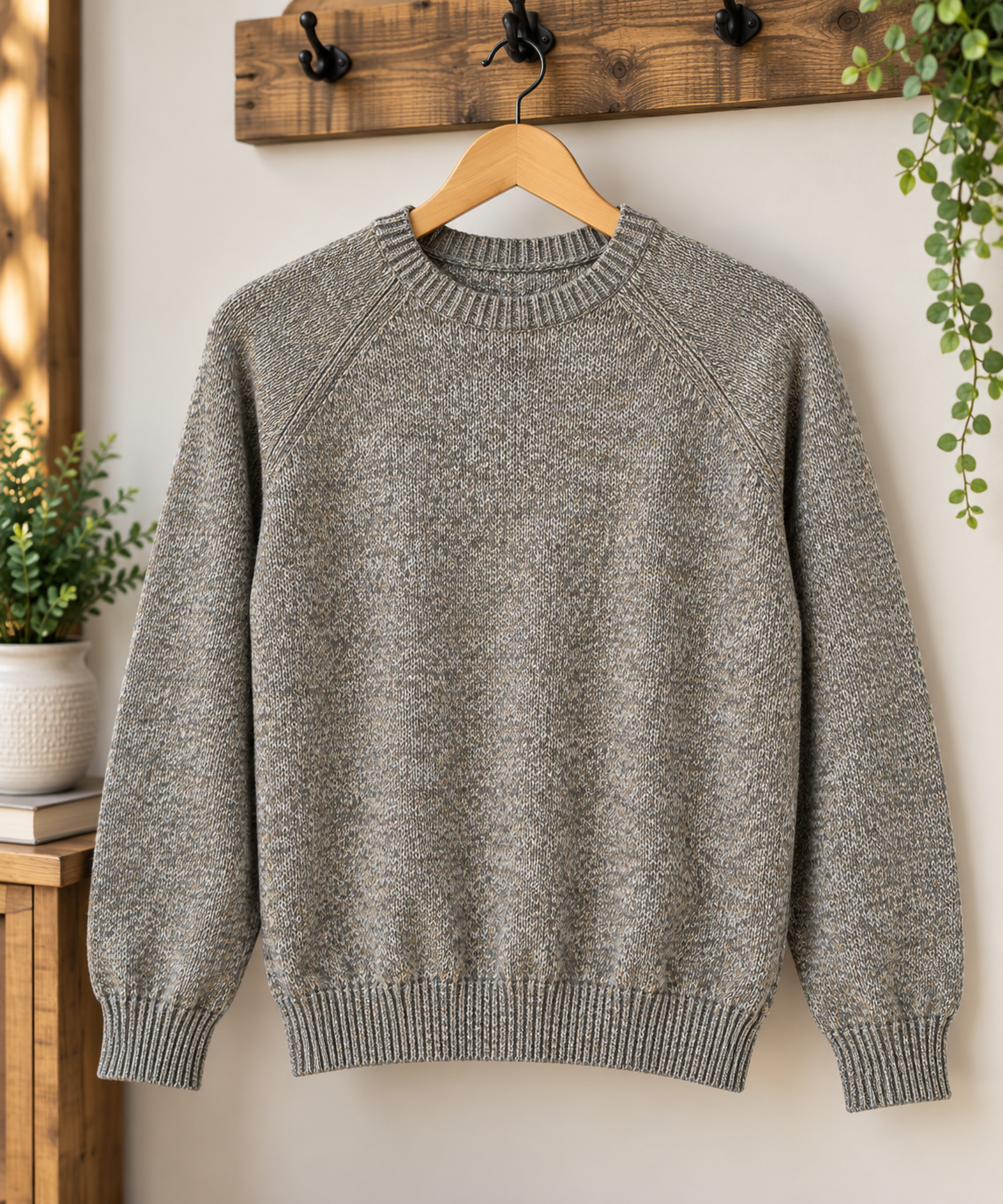 Unisex Solid Crewneck Sweater