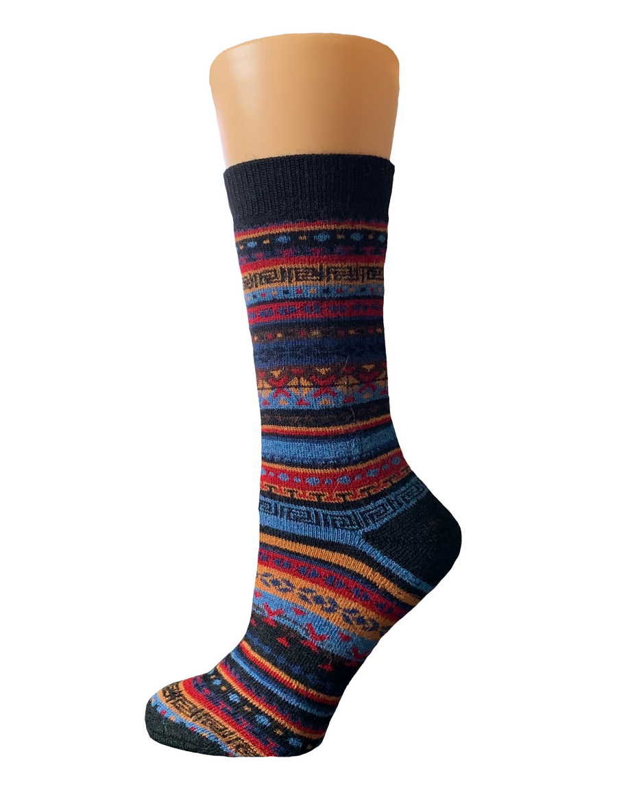 Womens Colorful Nordic Socks