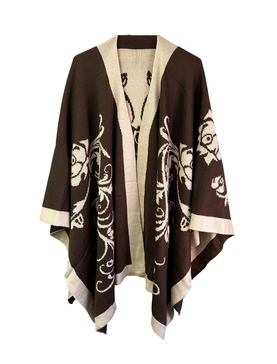 Blossom Reversible Ruana · Alpaca Connection Imports