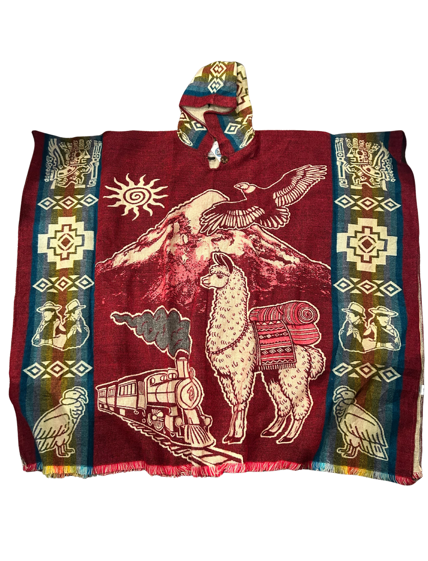 Unisex Hooded Cuzco Poncho