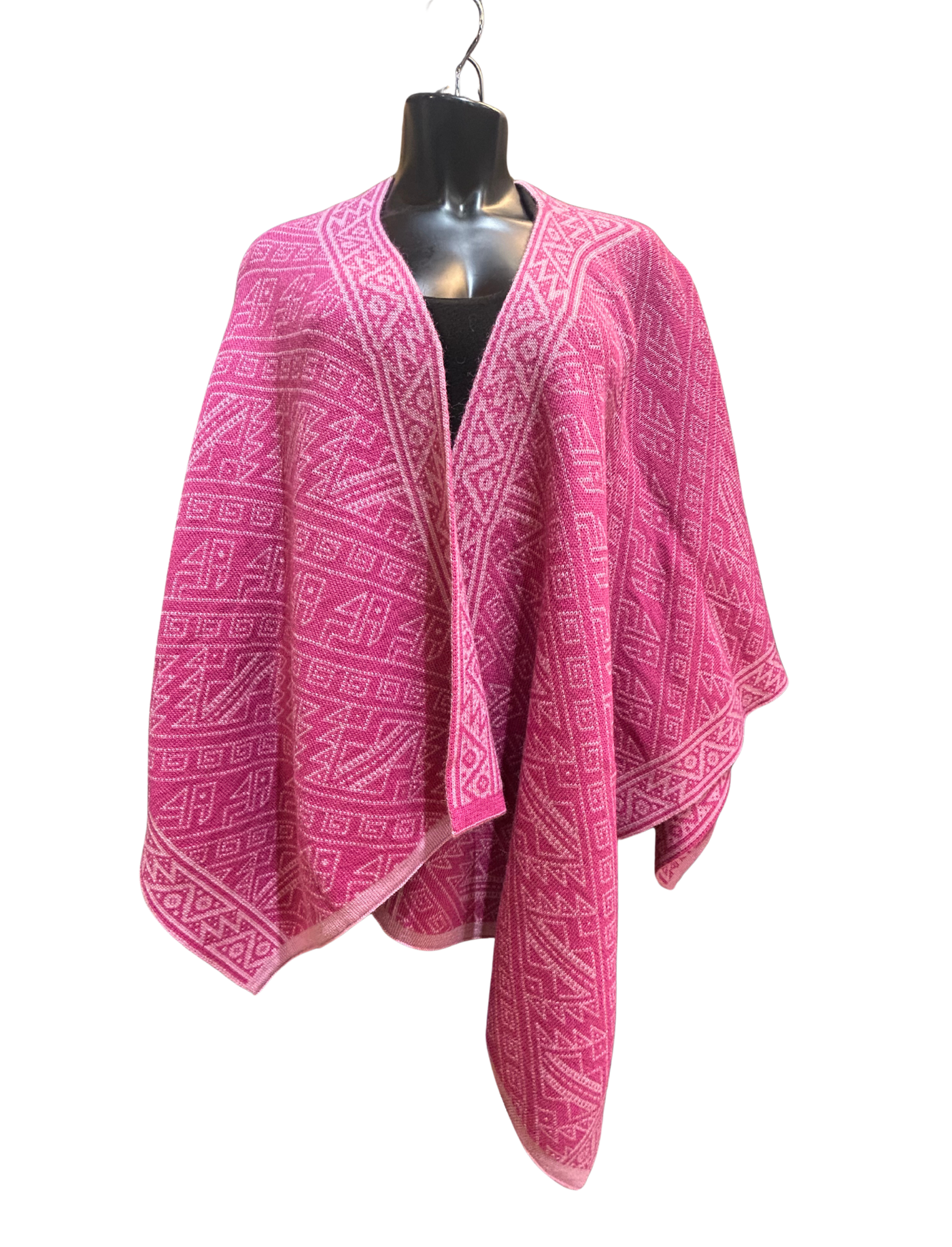 Pink Reversible Ruana
