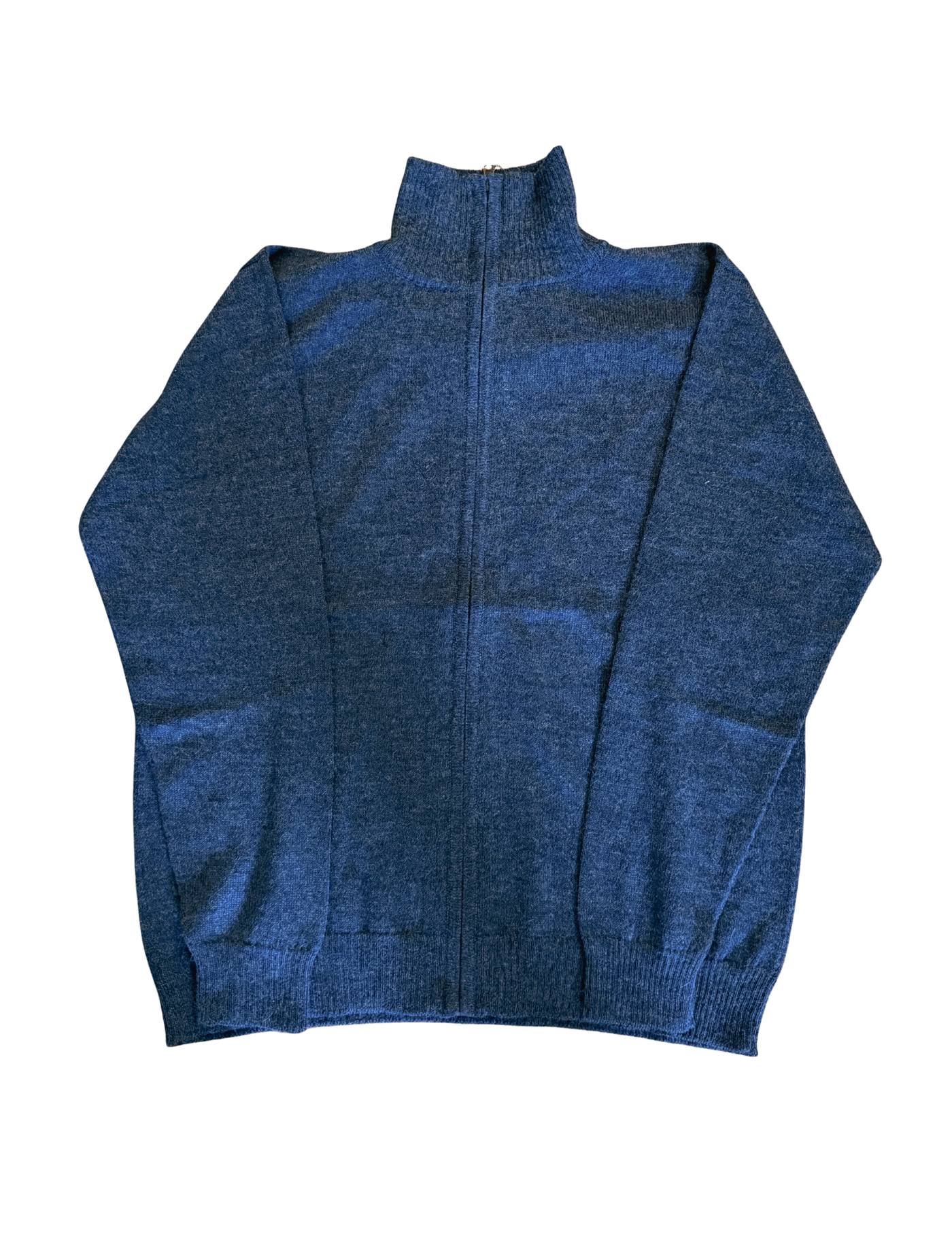Unisex Solid Full Zip Sweater