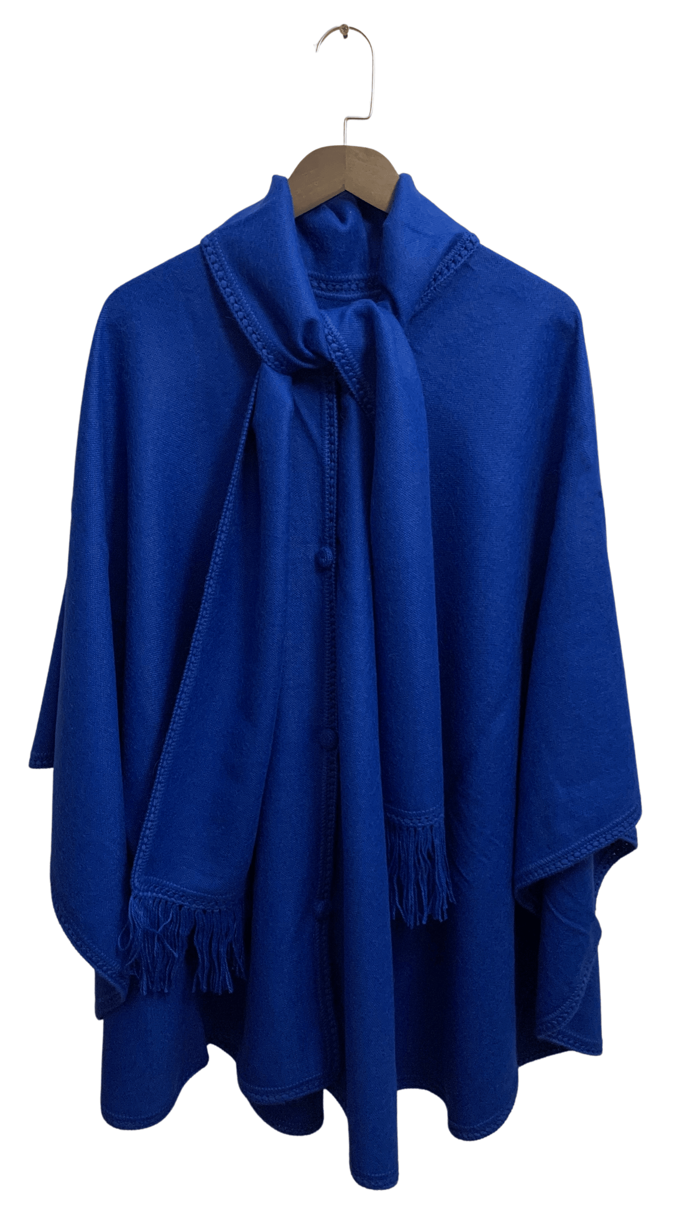 blue scarf cape