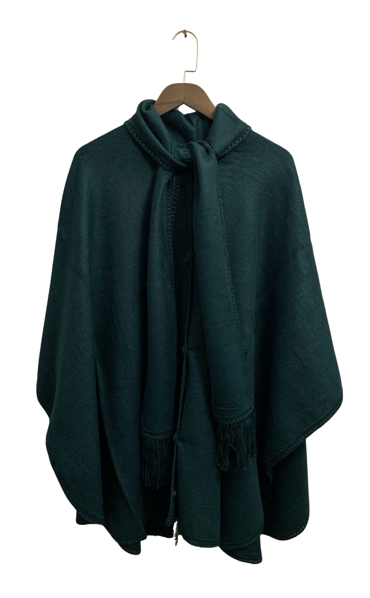 green scarf cape