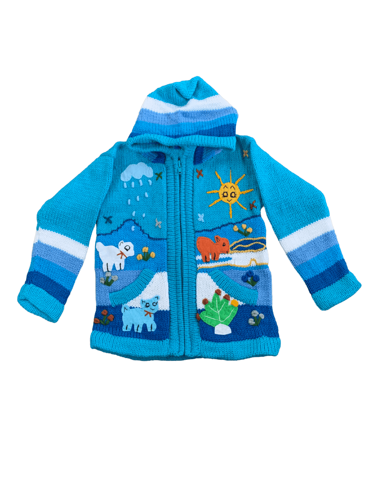blue kids sweater front