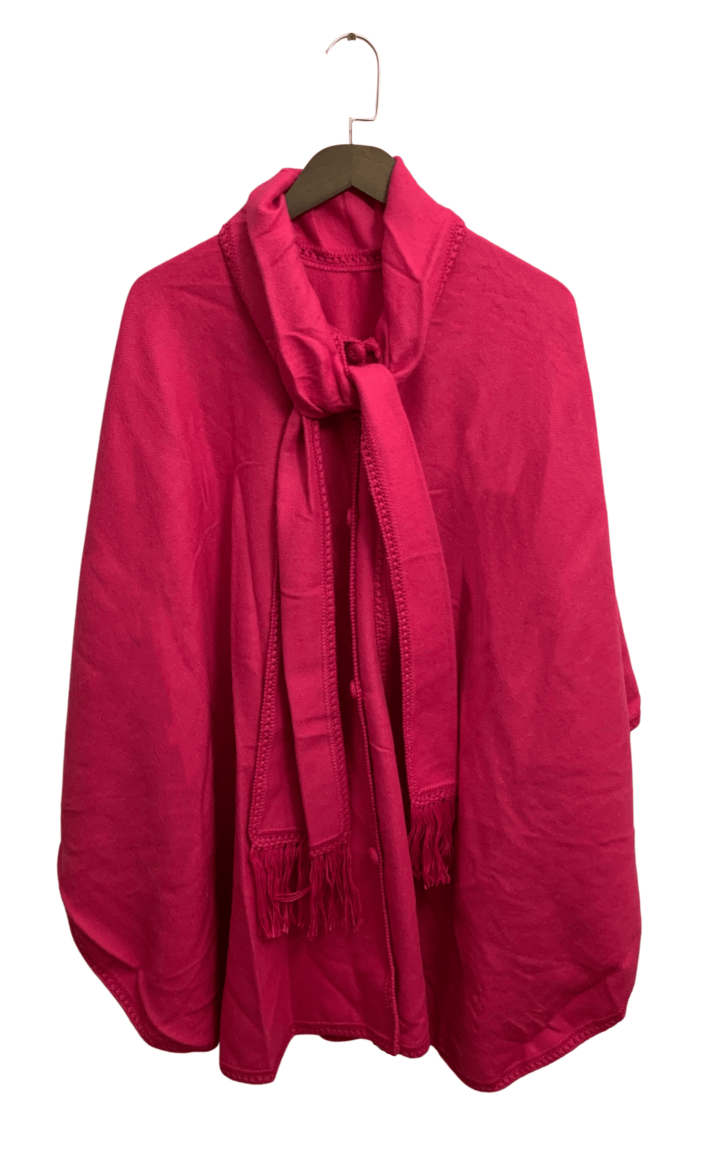 pink scarf cape